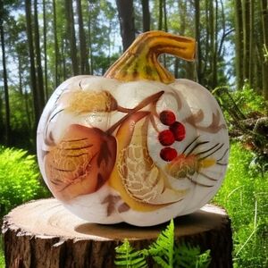 Mini Capiz Shell Gourd Pumpkin Autumn‎ Halloween Fall Farmhouse Thanksgiving